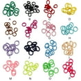 thumbnail image 4 of fastboy Bande de Cheveux 20 Pièces Haute Élasticité Extensible Coloré Style Preppy Haute Densité Cheveux Sans Accroc Corde Scrunchie Accessoires Fluorescent Rose Rouge, 4 of 6