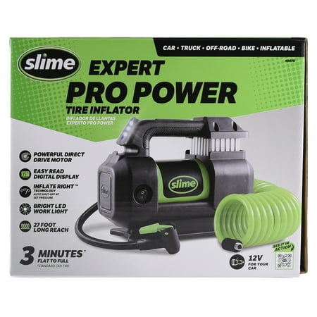 Slime Expert Pro Power 12 Volt Tire Inflator - 40078