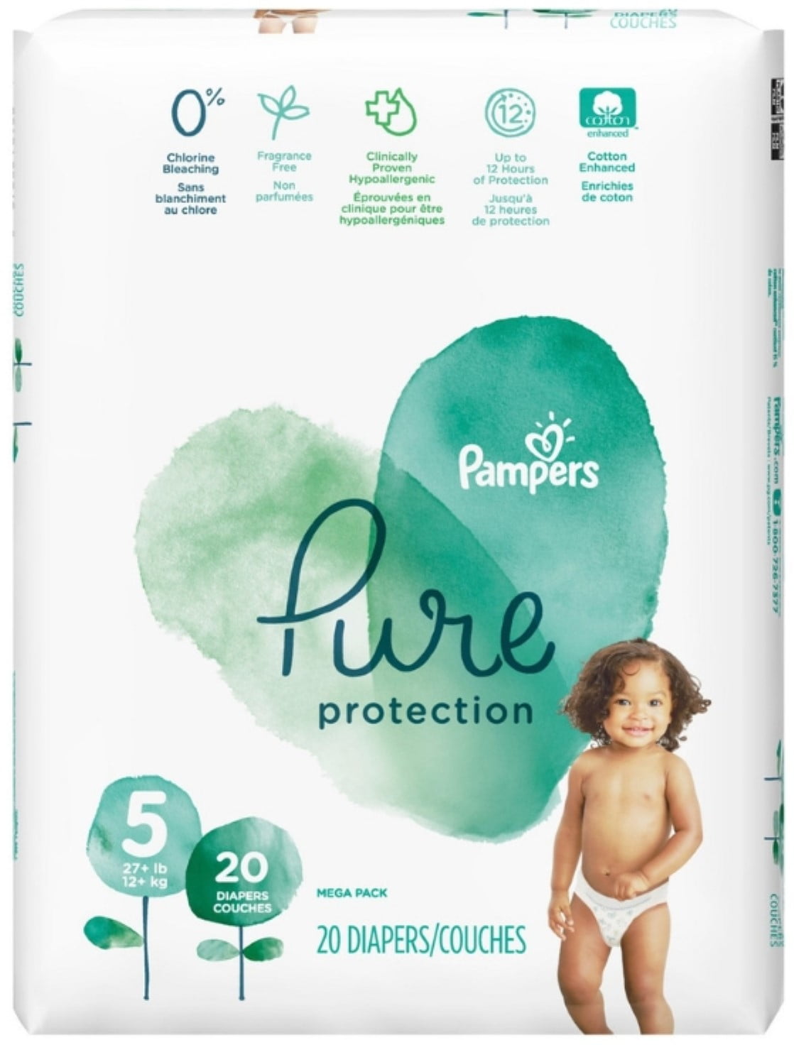 pampers pure protection disposable baby diapers