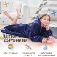 thumbnail image 3 of REDESS Oversized Wearable Blanket Hoodie Sweatshirt for Unisex Boy and Girl-Navy, 3 of 6