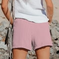 thumbnail image 5 of JIKNTTR Biker Shorts Women Fashion Spring Summer Striped Drawstring Side Pockets Casual Shorts Womens Drawstring Shorts, 5 of 9