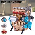 thumbnail image 1 of Engine Model  Car Engine Model Kit   Resin Art Model Engine Kit  Creatie Table Decoration Crafts Decor, 1 of 7