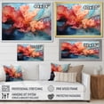 thumbnail image 4 of Designart "Abstract Storm In Warm And Cool Hues" Storms Floater Framed Canvas Wall Art, 4 of 5