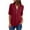 Wine-AA, variant on asdoklhq Womens Plus Size Long Blouses,Women Ladies Zipper Button Long Sleeves Loose Chiffon Shirt Clothing