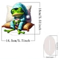 thumbnail image 3 of Decoración del hogar, decoración de habitaciones, decoración de pared, adorno de ranas de pijama 2D, adorno de escritorio para la entrada de la sala de estar, regalo, artesanía decorativa, 3 of 9