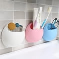 thumbnail image 3 of Soporte para Cepillo Dientes Organizador Ventosa Baño Herramienta Almacenamiento Blanco, 3 of 5