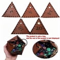 thumbnail image 3 of Sac à dés en Cuir D20, Pochette à dés Polyédrique Sac à Cordon Portable pour Rpg, Jeu, Sac à dés Dnd, 3 of 5