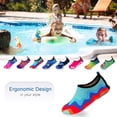thumbnail image 4 of Quick-Dry, Non-Slip, Lightweight Water Shoes For Summer, Beach, Sea & Pool – For Boys, Girls, Babies, Toddlers & Little Kids, Blue/Orange, Little Kid 13, 4 of 11