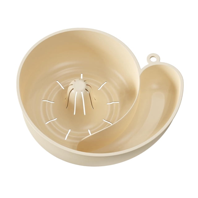 Cesta de drenaje para fregadero, cesta para lavar frutas y verduras, bonita y ligera, para almacenamiento Blanco cremoso