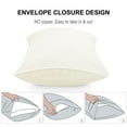 thumbnail image 4 of PiccoCasa 2 Pack Microfiber Pillowcases Soft Pillowcases with Envelope Closure, Queen Beige, 4 of 7