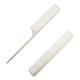 thumbnail image 5 of 2pcs Stainless Steel Combs Hair Cutting Comb Hair Shearing Comb Haircut Supplies Accessories for Men Women (Silver), 5 of 6