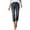 Black, variant on Women's High Waisted Straight Leg Cropped Jeans Casual Trendy Summer Denim