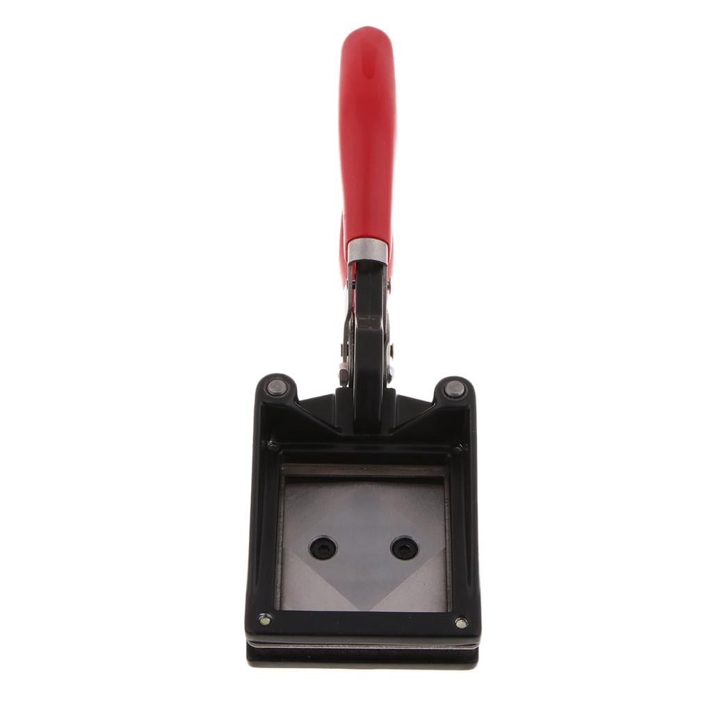 Handheld 50mm x 50mm Cutter Photo ID Driving Card Die Cutter Punch Square Corner 2 inch x 2 inch
