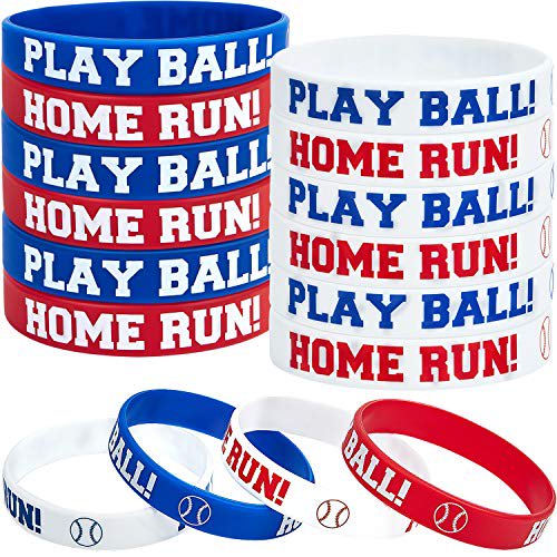 Frienda Baseball Silicone Rubber Bracelets Boy Rubber Wristbands