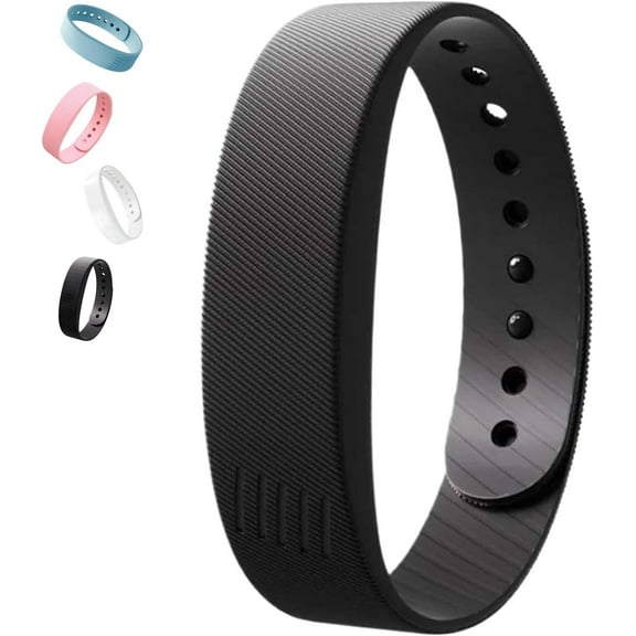 2026 Wake-Up Vibration Alarm Band, Long-Lasting Silent Alarm Clock Wristband with Gentle Vibration for Light Heavy Sleepers, Wake up Without Disturbing Others (Black)