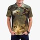 thumbnail image 1 of Balery Dinosaur Bald Eagle Camisa Polo de Hombre con Estampado, de Manga Corta y Tejido Medio, Camisa Tipo Golf Polo-Large, 1 of 6