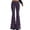 Purple*, variant on RUTAYY Women's Flare Pants Elastic High Waist Stretch Knit Slim Fit Versatile Casual Trousers, Light Green