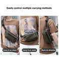 thumbnail image 4 of Ganfancp Bolsa de Pecho de Los Hombres Bolsa de Cintura Ajustable Deportes Al Aire Libre Bolsa de Hombro Bolsa de Mensajero No Pilling Adecuado Como Un Regalo para Los Novios Bolsa de Cremallera Ofer, 4 of 6