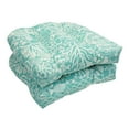 thumbnail image 4 of Blazing Needles 93184-4CH-JO16-16 19 in. U-Shaped Dining Chair Cushions, Rionu Aqua - Set of 4, 4 of 5