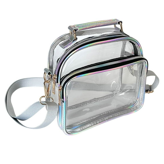 ROSENICE Clear Shoulder Purse Transparent Crossbody Bag 1Set