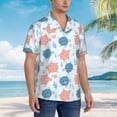 thumbnail image 3 of Fotbe Sea Turtle Camisa Hawaiana para Hombre Unisex – Camisa Casual de Verano con Botones de Manga Corta de Algodón y Lino,Medium, 3 of 7