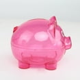 thumbnail image 4 of pitrice PS Money Saving Box Portable Reusable Removable Stopper Replacement Transparent Animal Shape Coin Case Bank Birthday Gift Rose red S, 4 of 9
