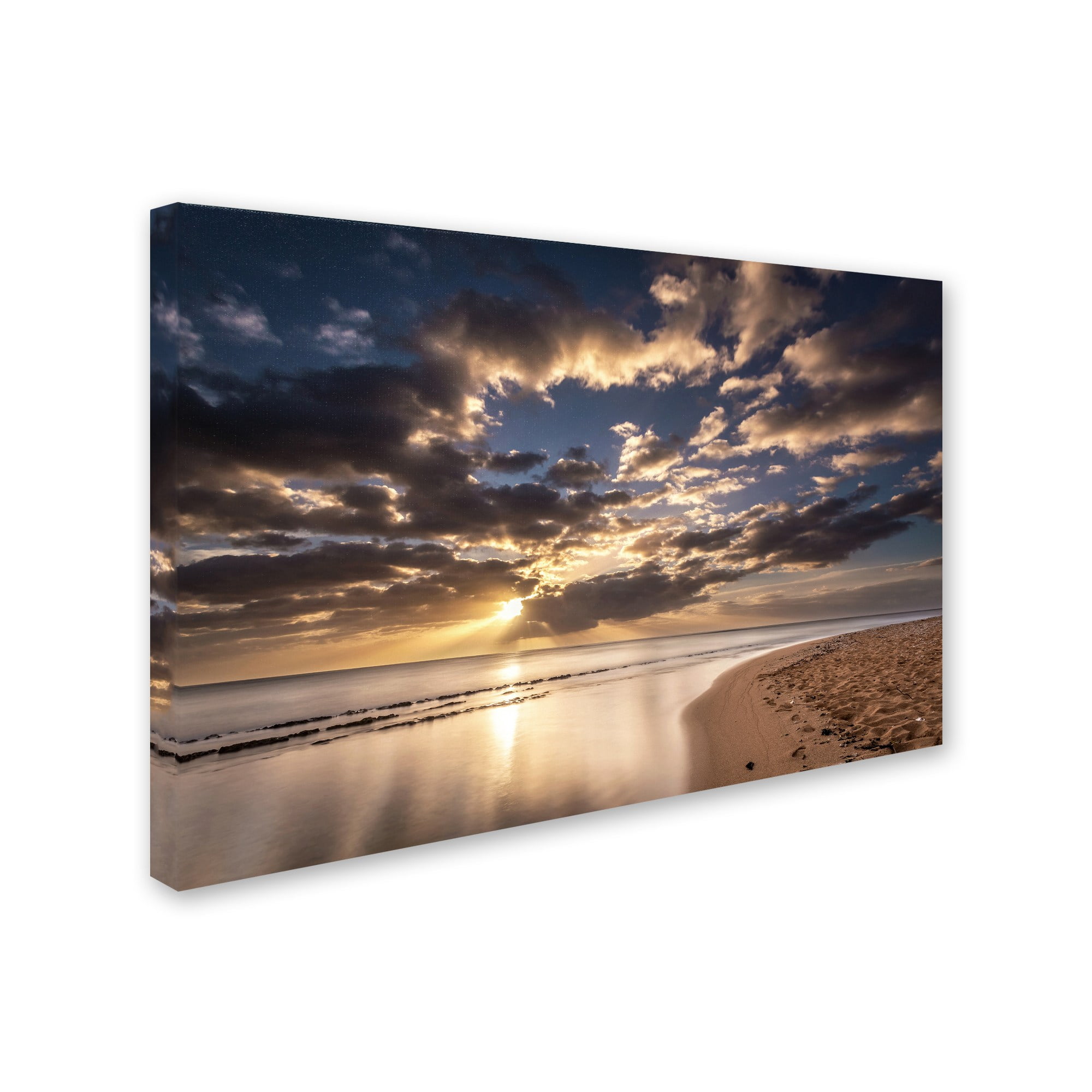 Trademark Fine Art 'Kauai Beach Sunrise' Canvas Art by Pierre Leclerc