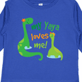 thumbnail image 4 of Inktastic My Yaya Loves Me Grandson Dinosaur Boys Long Sleeve Toddler T-Shirt, 4 of 5