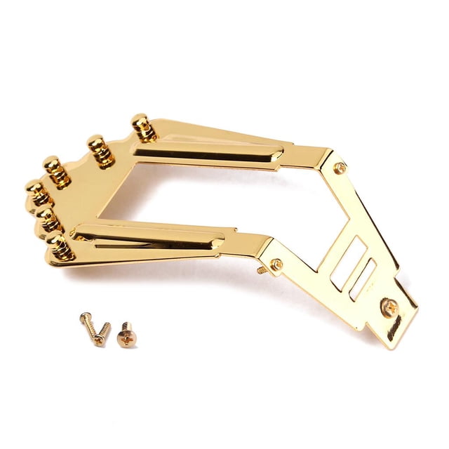 Puente de Cuerda de Metal Dorado CUTICAT para Acústica de Gitano Guitar Bridge Assembly