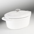 thumbnail image 3 of BergHOFF Neo 4pc Cast Iron Cookware Set, Grill Pan, Fry Pan & Oval Dutch Oven, White, 3 of 7