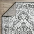 thumbnail image 3 of Loomaknoti Rhane Valok 6' x 9' Gray Oriental Indoor Area Rug, 3 of 7