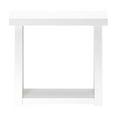 thumbnail image 4 of Plank+Beam 36” Solid Wood Console Table with Storage, Classic Farmhouse Style Sofa Table with Shelf, Narrow Entryway Table for Hallway, White, 4 of 11