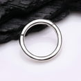thumbnail image 2 of 14 Karat White Gold Seamless Clicker Hoop Ring, 2 of 4