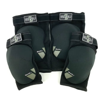 Snafu Multisport Knee and Elbow Pads (Fits Under Pants, Great for Skateboard, Bike, BMX, Scooter, Unisex, Ages 8-14)