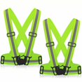 thumbnail image 1 of Gilet de Sécurité, Réfléchissant Réglable Elastique Gilet de Sécurité pour La Course, Le Vélo, La Moto, 1 of 5