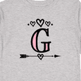 thumbnail image 4 of Inktastic Letter G Monogram Tribal Arrow Girls Long Sleeve Toddler T-Shirt, 4 of 5