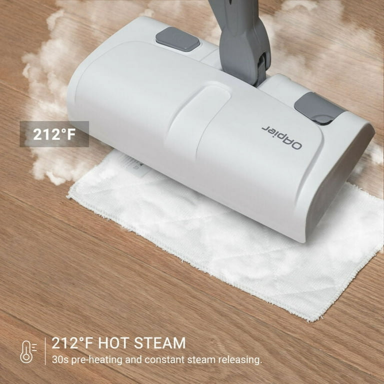 LIGHT 'N' EASY Steam Mop Cleaner 5-in-1 with Detachable Handheld Unit,  Multi-Purpose Floor Steamer for Hardwood/Grout/Tile/Laminate, Black -Used 