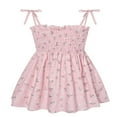 thumbnail image 1 of Fille d'Été Floral Bateau Cou Lace-Up une Ligne Bretelles Robe, 1 of 6