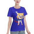 thumbnail image 2 of T-Shirt Basique à Manches Courtes pour Femmes Édition Sailor Moon Q Tsukiha, 2 of 6