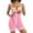 Pink, variant on LYMAYTER Women’s‌ Tummy Control Shapewear Bodysuit Mesh Butt Lifting Waist Cincher Slimming Body Shaper‌