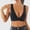 Black, variant on KIHOUT Women's Soft Breathe Bra Beauty Back With No Marks,Deep V,No Steel Ring Bra