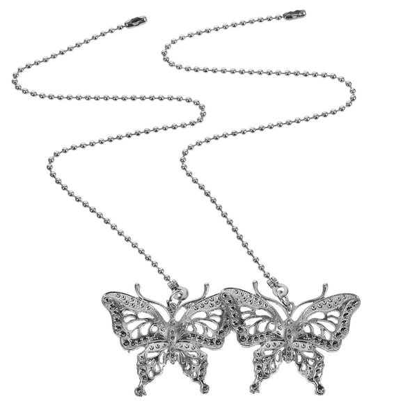 MLINS  2 Pcs Ceiling Light Chain Extenders Fan Pulley Switch for Silver