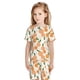 thumbnail image 5 of Balery Peaches Conjunto de Pijama Infantil de Manga Corta con Estampado – Ropa de Dormir de Algodón Suave-Small, 5 of 5