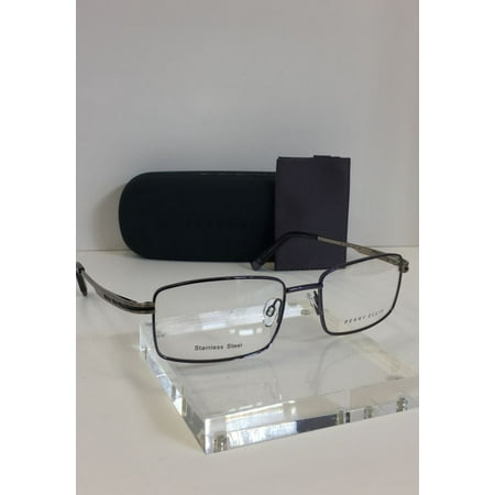NIB Perry Ellis PE 1216-2 Stainless Steel Metal Eyeglasses 56mm