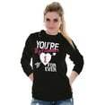 thumbnail image 5 of Cute Romantic Love Hearts Girlfriend Women's Long Sleeve T Shirt Brisco Brands S, 5 of 6
