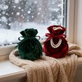 thumbnail image 3 of TOPTIE 20 PCS Round Bottom Drawstring Bags Wedding Favor Bags Velvet Jewelry Gift Pouches Bags, 3 of 6