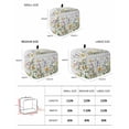 thumbnail image 2 of Yellow Flower Toaster Cover 2 Slice, Small Kitchen Appliance Covers, Country Eucalyptus Lavender Daisy Plaid Grey Toaster Oven Cover with Loop, Bread Machine Cover Polyester Dust Cover Protection, 2 of 4