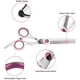 thumbnail image 3 of Tijeras Peluqueria Inox Rosa Tijeras Dientes + Peine Negro Adepaton CJWUS-3978, 3 of 6