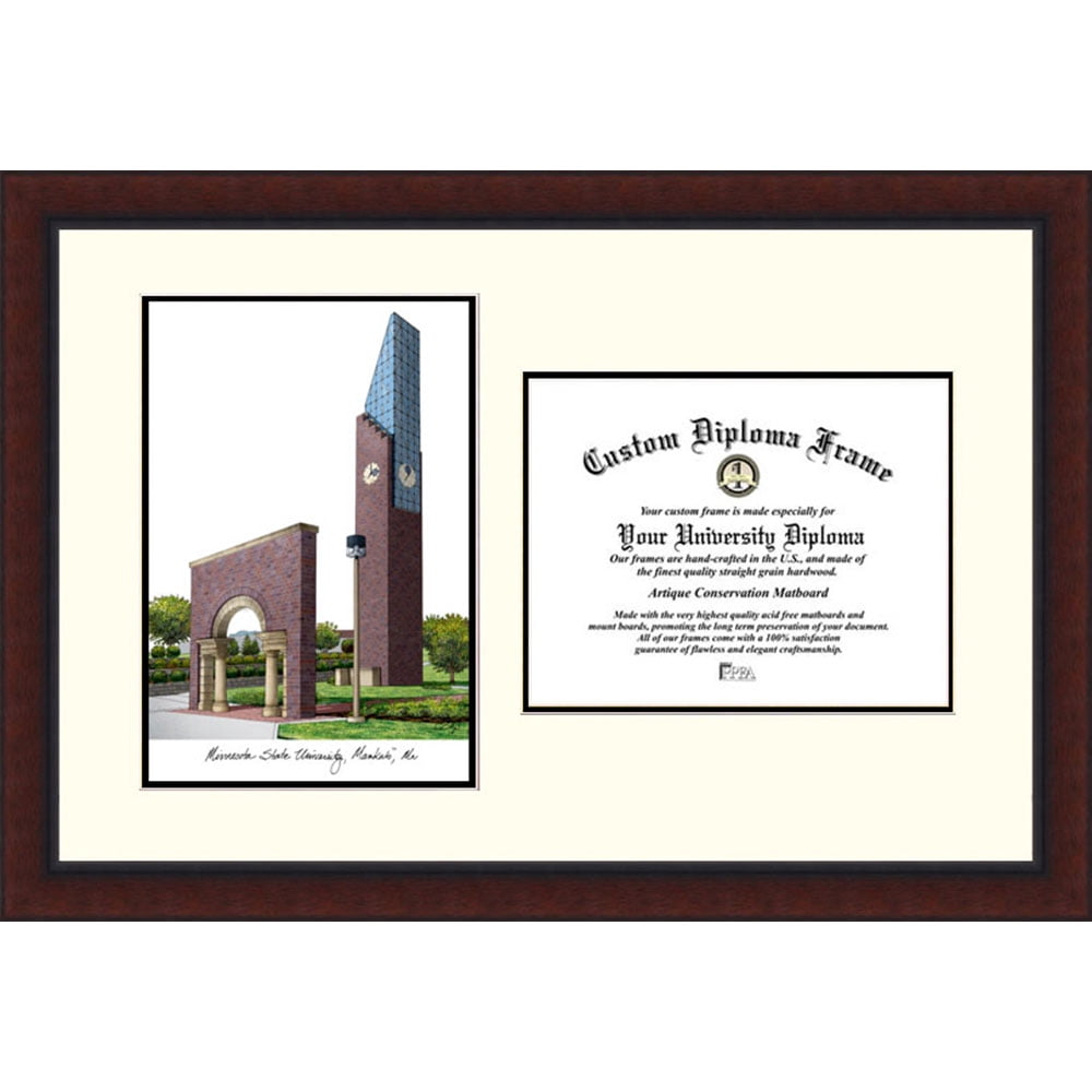 Campusimages MN997LV Minnesota State University Mankato Legacy Scholar Diploma Frame