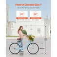 thumbnail image 3 of VEVOR 26-Inch Cruiser Bike 1-Speed Light Blue Beach Cruiser Bike with Basket, 3 of 9